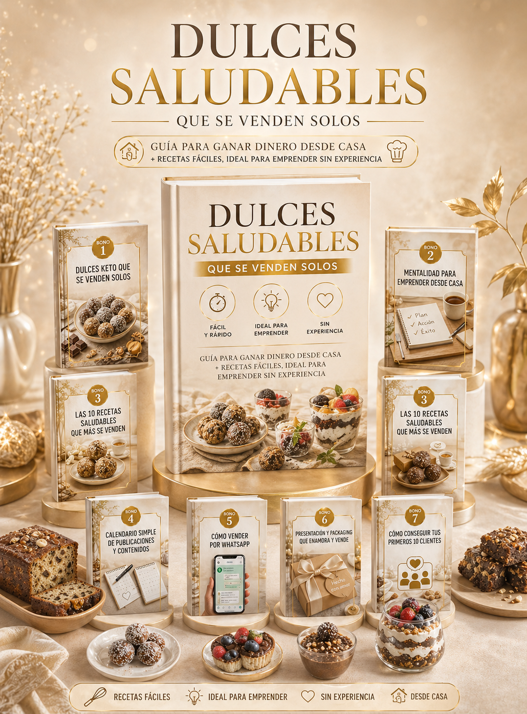 DULCES SALUDABLES QUE SE VENDEN SOLOS, GUÍA PARA GANAR DINERO DESDE CASA